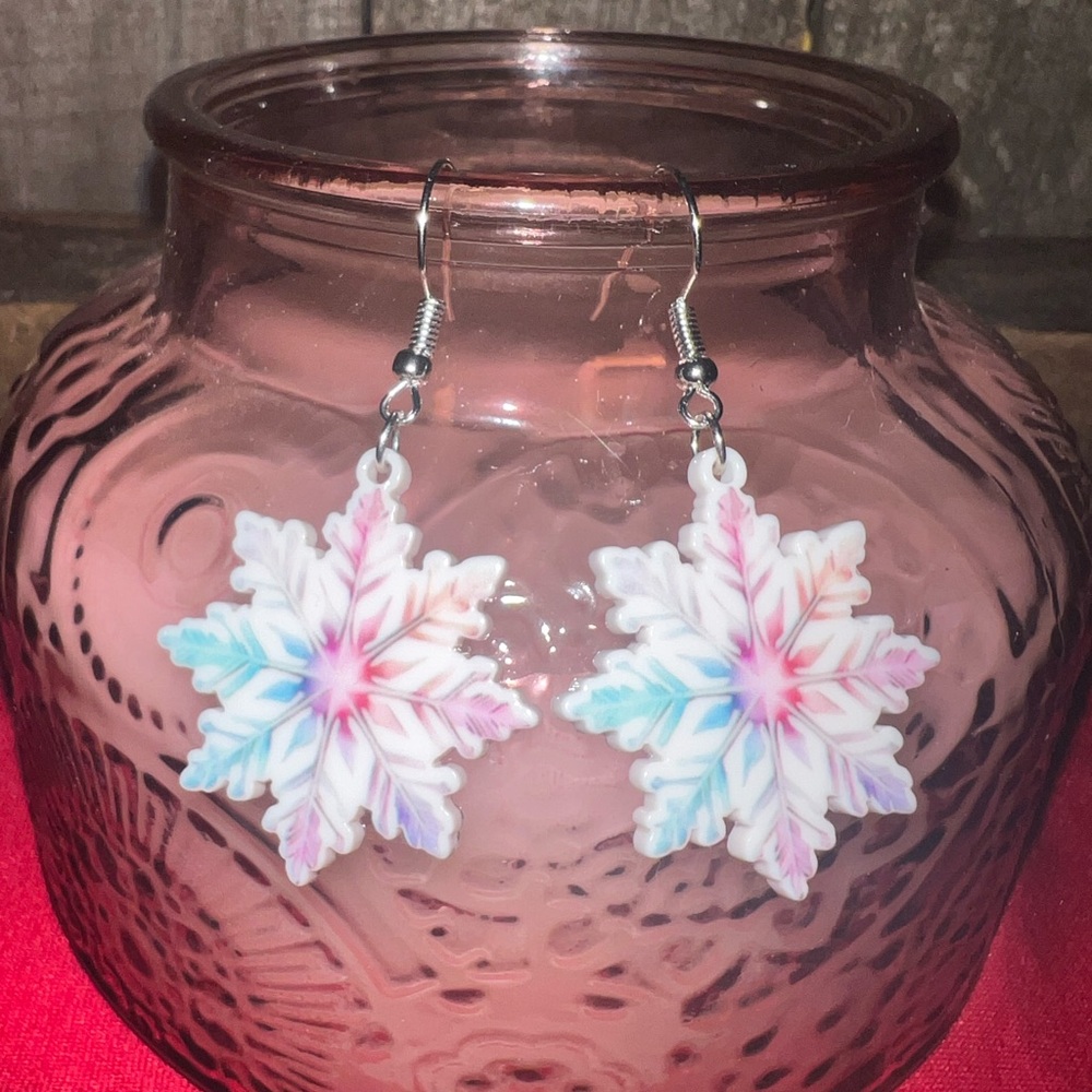 Snowflake Dangle Earrings